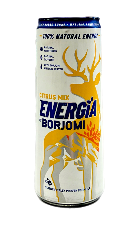 Боржомі напій ЕНЕРГІЯ б/а 0,24л газ ж/б смак Цитрус - фото