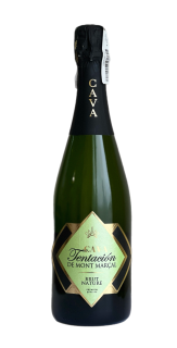 Вино ігристе Cava Tentacion Brut Nature 0,75 л (біле, сухе, Іспанія) - фото