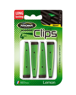 Ароматизатор в авто Aroma Car Clips 4×5 г Lemon - фото