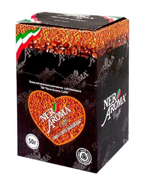 Кофе растворимый Nero Aroma Classico в стиках (25шт*2г), 50 г (30/70) (4820093483124) - фото