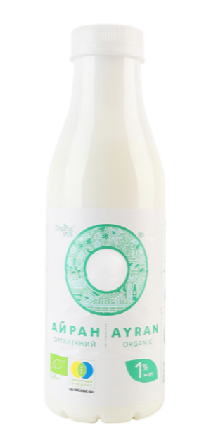 Напій кисломолочний органічний Айран Organic Milk 1% 450г - фото