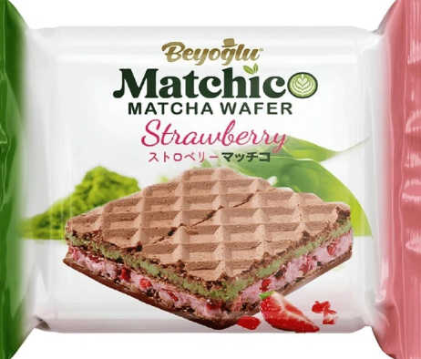 Дубайські вафлі Beyoglu Duo з полуничним кремом 32 г - фото