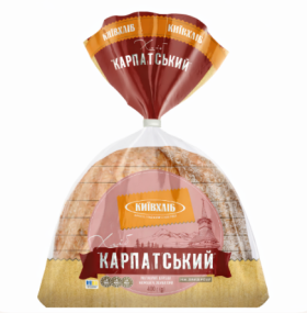 Хліб Карпатський 0,4 кг половина,нарізанний в уп - фото