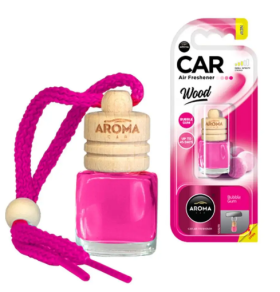 AROMA Ароматизатор Car Wood 6 ml- BUBBLE GUM (24шт) - фото
