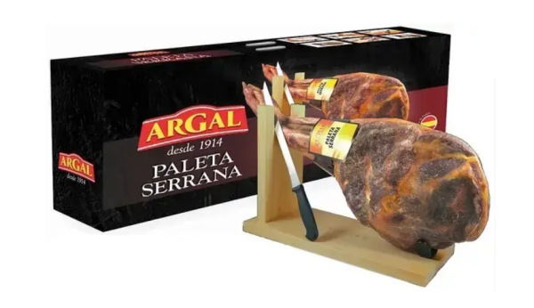 Хамон COLLELL з підставкою та ножем, подарункова упаковка, 6,5 кг - фото