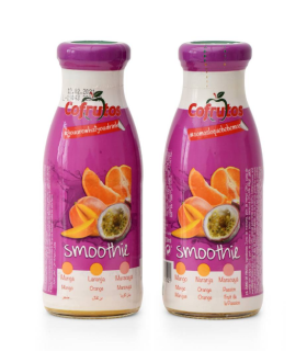 Смузі Cofrutos Mango-Orange-Passoin Fruit манго-апельсин-маракуя 250 мл,(скло) 12 шт/ящ. - фото