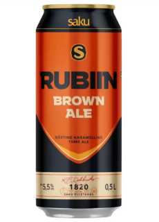 Пиво Saku Rubiin Brown Ale темне 5,5%, 0,5 л - фото