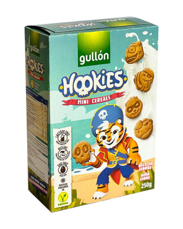 Печиво GULLON Hookies Mini cereales, 250г, 12шт/ящ - фото