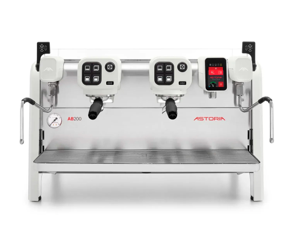 Двопостова професійна кавомашина Astoria AB200 SAE 2GR, біла, з дисплеєм - фото №2