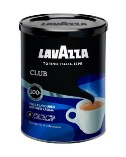 Кава мелена Lavazza Club 100% арабіка, 250 г (ж/б) (8000070015456) - фото