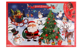 НР Різдвяний календар Milano в асортименті з праліне 200г, 14шт/ящ (5902581684639) - фото №3