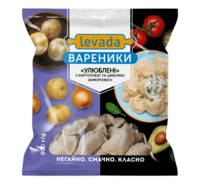 Вареники «Улюблені» з картоплею та грибами Левада 900 г - фото