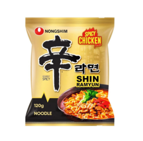 Лапша рамен со вкусом пикантной курицы 120 г ТМ «Nongshim» - фото