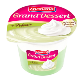 Десерт Grand зі смаком фісташки 4,6% жирність 190гр ТМ Ehrmann - фото