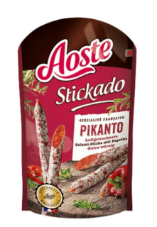 Ковбаски сухi Aoste Stickado Picanto 70г  12шт/ящ - фото