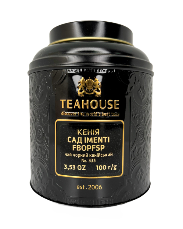 Чай чорний "Teahouse" Кенія Сад IMENTI FBOPSP № 333, 100 г (ж/б) Чай чорний "Teahouse" Кенія Сад IMENTI FBOPSP № 333, 100 г (ж/б) - фото