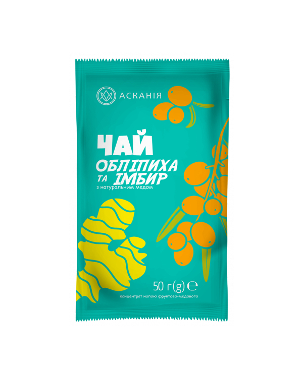 Чай фруктово-медовий "Обліпиха та імбир" Асканія, 50 г - фото