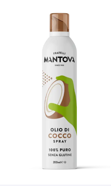Олія кокосова спрей Fratelli Mantova Extra Virgin 0,2л, 6шт/ящ - фото