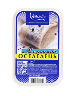 Оселедець філе-шматок в олії Veladis, 300 г - фото