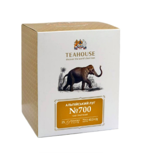 Чай трав’яний у пірамідках Teahouse Альпійський луг у коробці 2,5г × 25 шт - фото