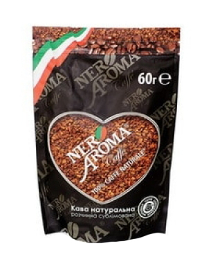 Кава розчинна Nero Aroma Classico, 60 г (30/70) (4820093481069) - фото