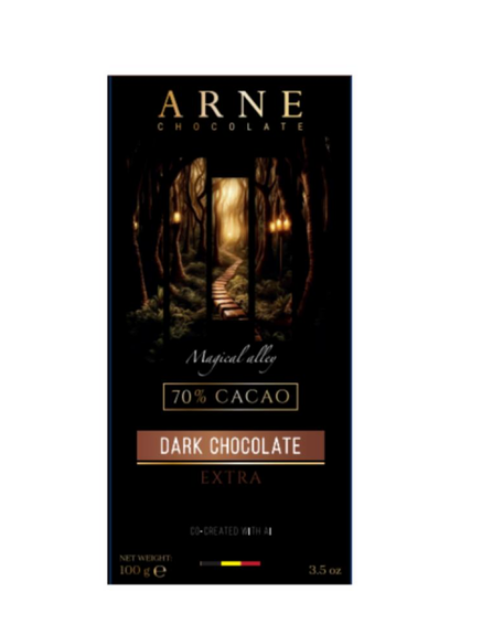 Шоколад Arne Extra чорний 70% 100г, 12шт/ящ - фото