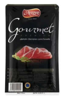 Хамон Arroyo Jamon Serrano 50 г,(нарізка) 25 шт/ящ, - фото