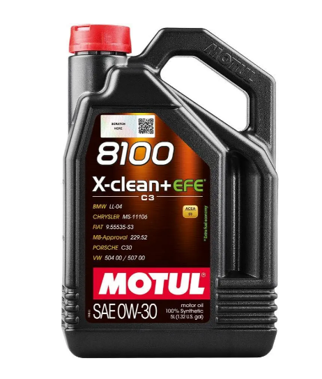 Моторное масло Motul 8100 X-clean EFE 5W-30, 5 л - фото
