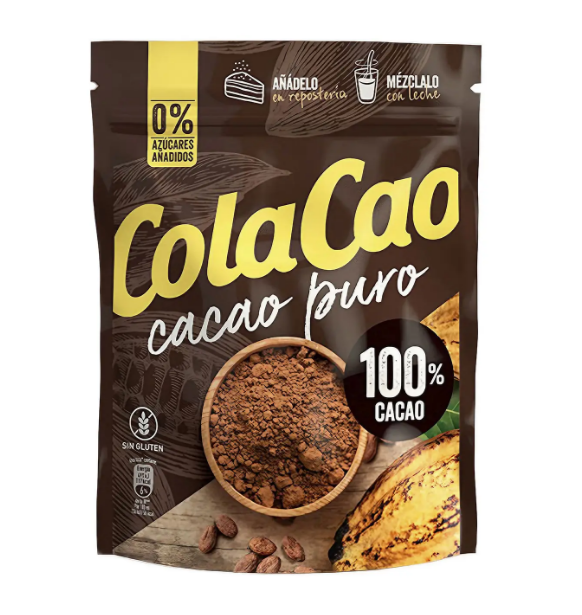 Какао Colacao Cacao Puro 100% 250 г, 6 шт/ящ, шт Какао Colacao Cacao Puro 100% 250 г, 6 шт/ящ, шт - фото