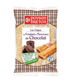 Млинці з помадкою та шматочками шоколаду Paysan Breton, 180 г - фото