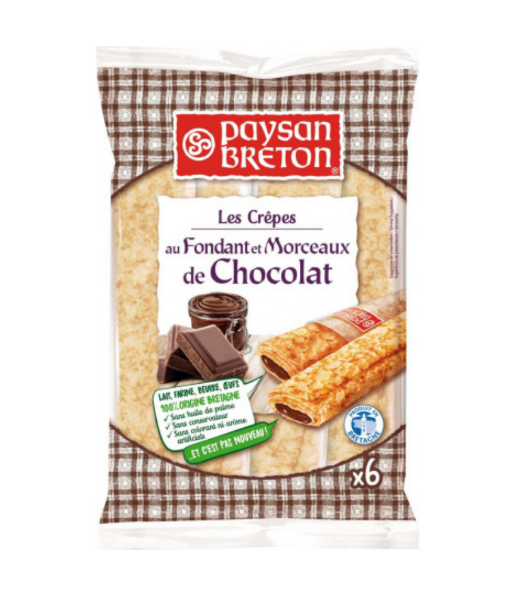 Блинчики с помадкой и кусочками шоколада Paysan Breton, 180 г - фото