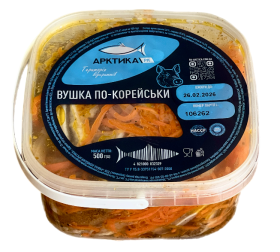 Салат зі свинячих вушок по-корейськи Арктика, 500 г - фото