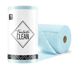 Серветки з мікрофібри для автомобіля Fantasti Clean 30×30 см, сині, 75 шт. (MCSLJ121275BL) - фото