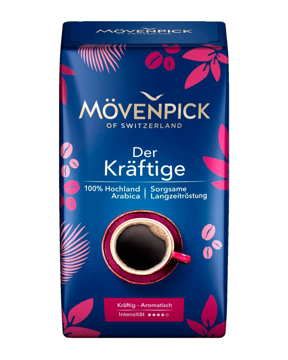 Кофе молотый Movenpick Der Kraftige, 500 г (100% арабика) (4006581170077) - фото
