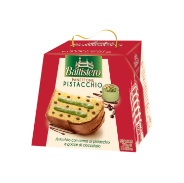 Паска Battistero з фісташковим кремом та шоколадними крихтами , 750г, 6шт/ящ - фото