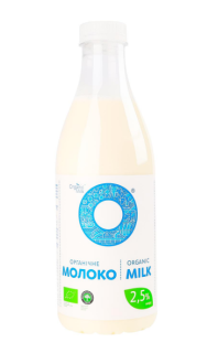 Органическое молоко, жирность 2,5%, вес 900 г - фото