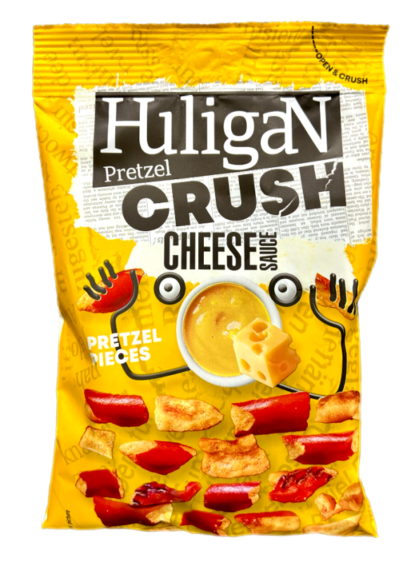 Крекер Шматочки кренделів зі смаком сирного соусу, 65 г - фото