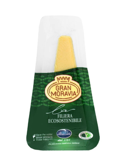 Сир типу пармезан Гран Моравія 100гр 32% Brazzale - фото