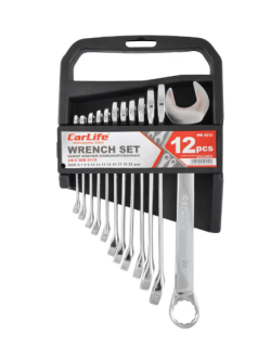 Набір комбінованих ключів CARLIFE CR-V, 12 шт., 6–22 мм, хром-ванадієвий - фото