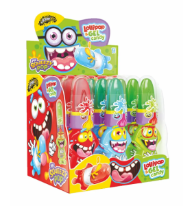 Цукерка Johny Bee VR Squeezy Pop з рідкою начинкою, 56 г - фото