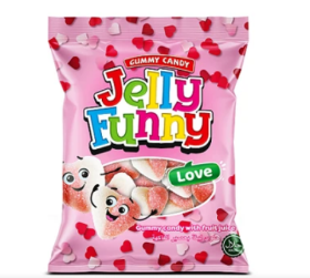 Мармелад жувальний Jelly Funny Love Сердечка 80 г - фото