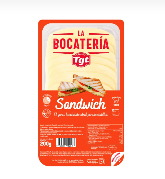 Сир для сендвічів 50% 200г., ТМ La Bocateria - фото