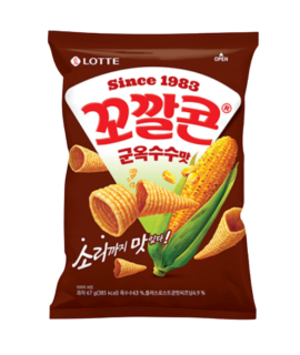 Кукурудзяні чіпси КОККАL GRILLED CORN (кукурудза+гриль) TM "LOTTE" 67 г - фото