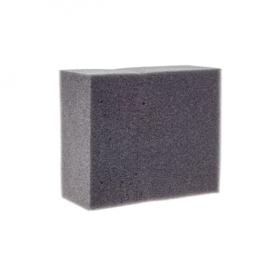 Чорна губка для догляду за авто 120*100*50 мм - фото