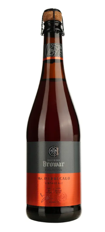 Пиво світле "Волинський Бровар "Mister Durbecalo" нефільтроване 0,75 л. склопляшка Пиво світле "Волинський Бровар "Mister Durbecalo" нефільтроване 0,75 л. склопляшка - фото