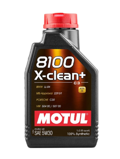 Моторное масло Motul 8100 X-clean+ 5W-30, 1 л - фото
