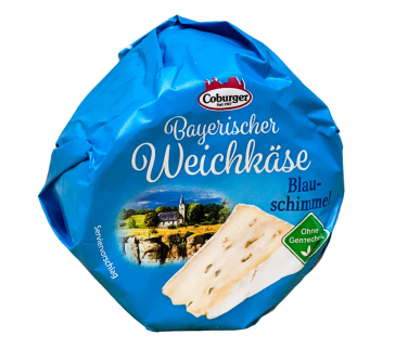 Сир Баварський з блакитною пліснявою без гмо 150г ТМ Coburger - фото