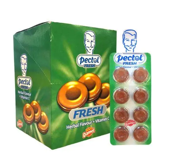 Льодяники Damel Pectol Herbal + vit C блістер - 20 г 24шт/уп - фото