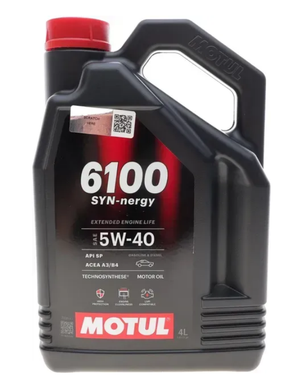 Масло моторное Motul 6100 Syn-nergy 5W-40 4 л - фото
