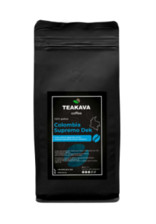 Кава в зернах Teakava Colombia Supremo, без кофеїну 1000г - фото